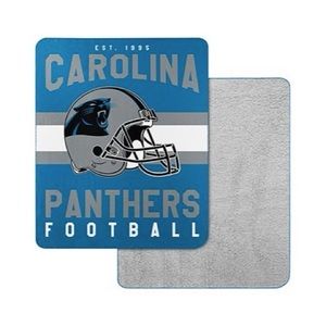 NFL Carolina Panthers Fleece & Sherpa Throw